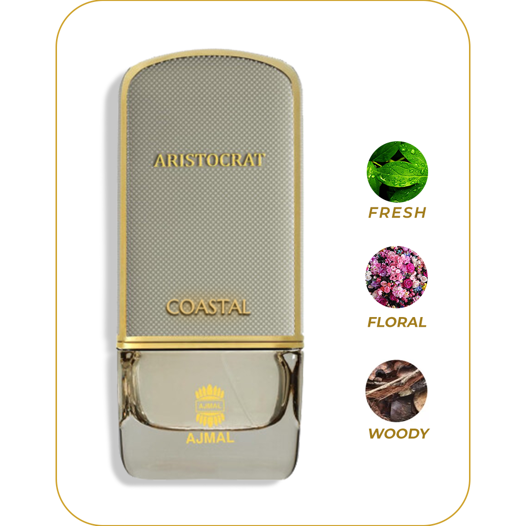 Aristocrat Coastal By Ajmal Eau De Parfum For Men Spray 75 ML