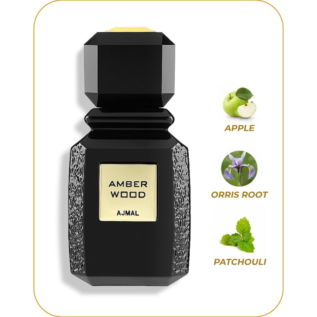 Amber Wood and Amber Wood Noir by Ajmal Perfume EDP for Unisex